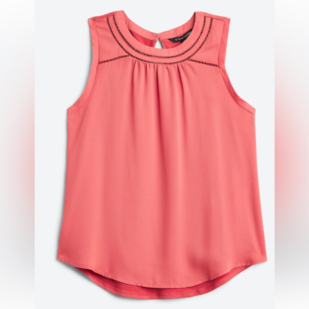 41 Hawthorn M mixed material blouse